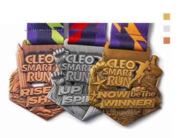 cleo smart run custom medal