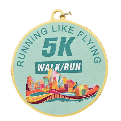 Custom Printed Medals For 5k Running